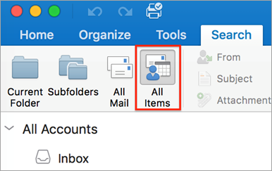 outlook for mac send mail from a particular address to specific folder